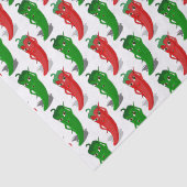 赤と緑のペッパーdivas漫画のパターン 薄葉紙 (詳細)