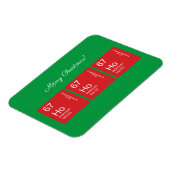 赤と緑のホホホホ周期表 マグネット (左側)