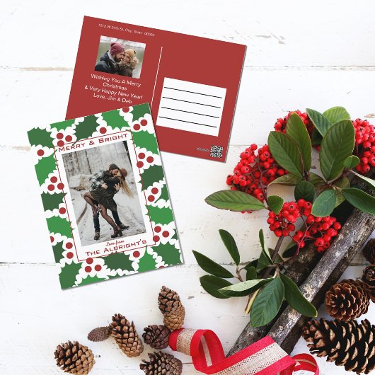 赤と緑のホリすてきー2の写真 シーズンポストカード