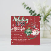赤と緑のホリデーオーナメントオープン하우스 招待状 (スタンド正面)
