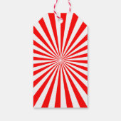 赤と緑のホリデーギフトラベル ギフトタグ (裏面)