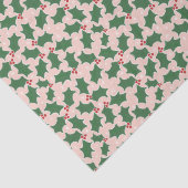 赤と緑のホリークリスマスティッシュペーパー 薄葉紙 (詳細)