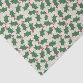 赤と緑のホリークリスマスティッシュペーパー 薄葉紙 (詳細)