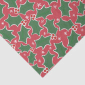 赤と緑のホリークリスマスティッシュペーパー 薄葉紙 (詳細)
