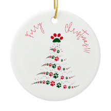 赤と緑のポーのクリスマスツリー | Furryクリスマス