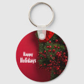 赤と緑のミスタントデコレーションキーチェーン キーホルダー (正面)