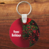 赤と緑のミスタントデコレーションキーチェーン キーホルダー (正面)