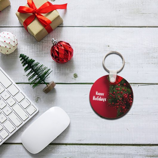 赤と緑のミスタントデコレーションキーチェーン キーホルダー