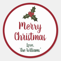 赤と緑のメリークリスマスホリーベリー