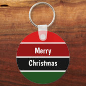 赤と緑のメリークリスマス キーホルダー (正面)