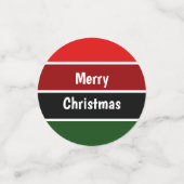 赤と緑のメリークリスマス コンフェッティ (スモール正面)