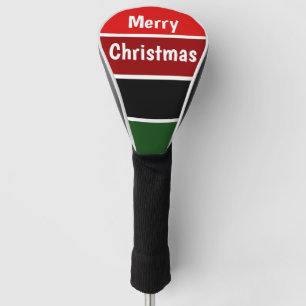 赤と緑のメリークリスマス ゴルフヘッドカバー