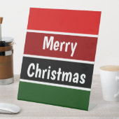 赤と緑のメリークリスマス 台座サイン (インサイチュ)