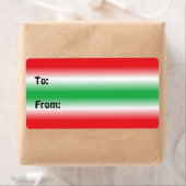 赤と緑のラベル ラベル (インサイチュ)