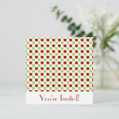 赤と緑のリンゴ招待状 招待状 (スタンド正面)