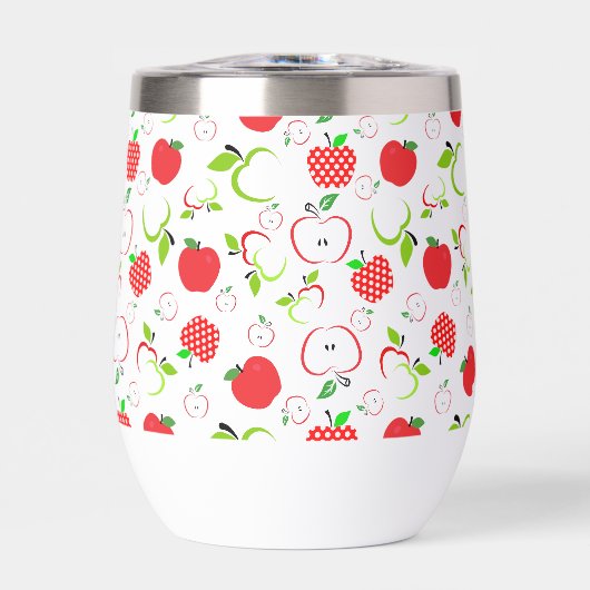 赤と緑のリンゴ (正面)