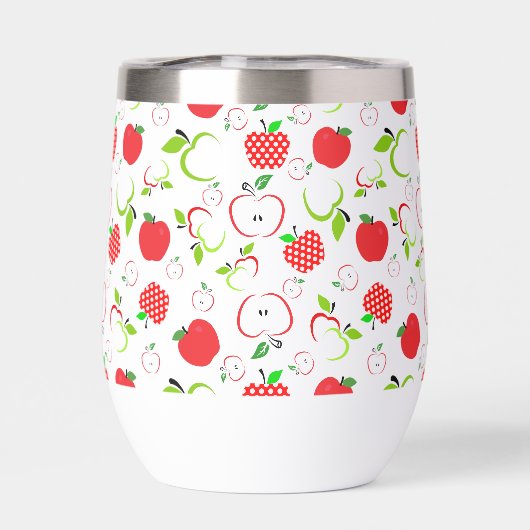 赤と緑のリンゴ (背面)