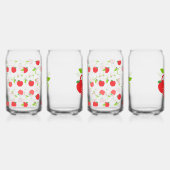 赤と緑のリンゴ ガラス缶 (右)