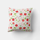 赤と緑のリンゴ クッション (裏面)