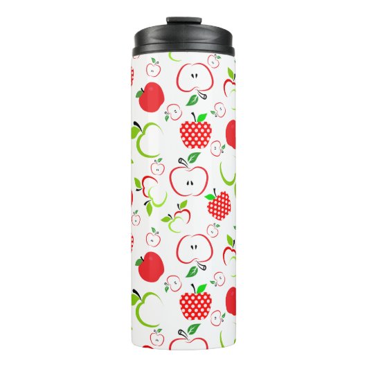 赤と緑のリンゴ タンブラー (正面)