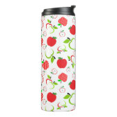 赤と緑のリンゴ タンブラー (回転左)