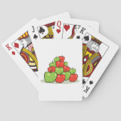 赤と緑のリンゴ トランプ (裏面)