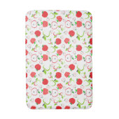 赤と緑のリンゴ バスマット (正面縦)