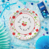 赤と緑のリンゴ ペーパープレート (パーティー)