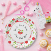 赤と緑のリンゴ ペーパープレート (パーティー)