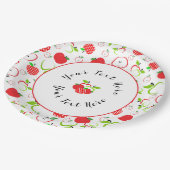 赤と緑のリンゴ ペーパープレート (アングル)