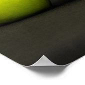 赤と緑のリンゴ ポスター (角)