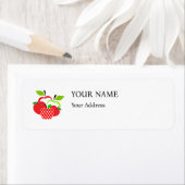 赤と緑のリンゴ ラベル (インサイチュ)