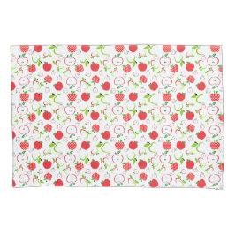 赤と緑のリンゴ 枕カバー