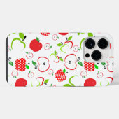 赤と緑のリンゴ iPhoneケース (裏面横)