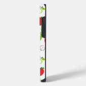 赤と緑のリンゴ iPhoneケース (左側面)
