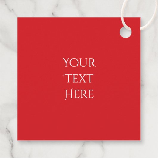 赤と緑のリースメリークリスマスプレゼント フェイバータグ (裏面)