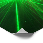 赤と緑のレーザー光源 ポスター (角)