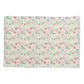 赤と緑のヴィンテージらせん状 枕カバー (裏面)