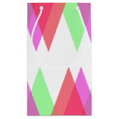 赤と緑の三角形 スモールペーパーバッグ (裏面)