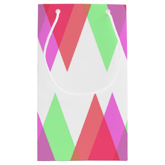 赤と緑の三角形 スモールペーパーバッグ (裏面)