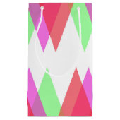 赤と緑の三角形 スモールペーパーバッグ (正面)