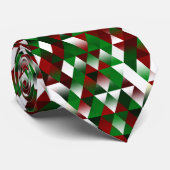 赤と緑の三角形 ネクタイ (ロール)