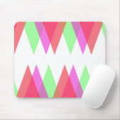 赤と緑の三角形 マウスパッド (マウス)