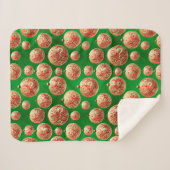 赤と緑の休日 シェルパブランケット (正面(横))