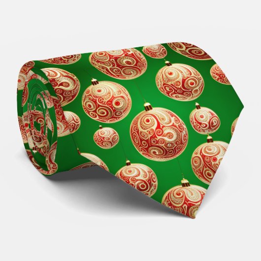 赤と緑の休日 ネクタイ (ロール)