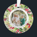 赤と緑の写真フェスティバルモダン オーナメント<br><div class="desc">赤と緑の写真フェスティバルモダンデザイン</div>