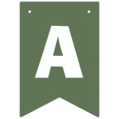 赤と緑の冬のクリスマスハッピー一次誕生日 バンティングフラッグ (第3の旗)