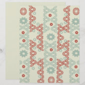 赤と緑の半円パターン： (正面/裏面)