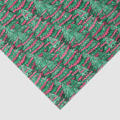 赤と緑の名門私立校風のクリスマスツリー 薄葉紙 (詳細)