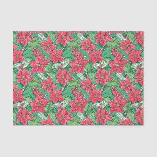 赤と緑の名門私立校風のクリスマスポイント 薄葉紙 (正面)